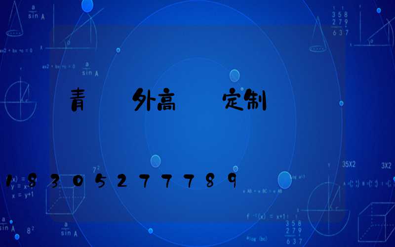 青島戶外高桿燈定制