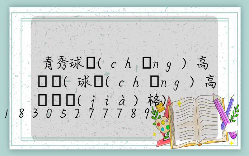 青秀球場(chǎng)高桿燈(球場(chǎng)高桿燈價(jià)格)