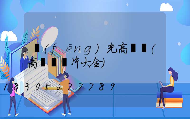 風(fēng)光高桿燈(高桿燈圖片大全)