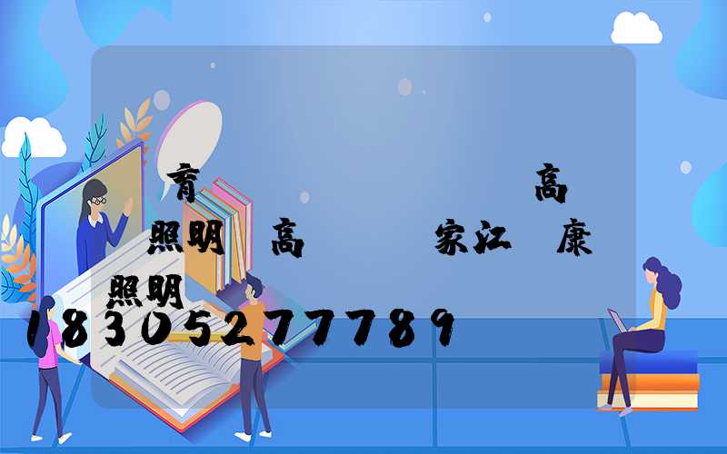 體育場(chǎng)高桿燈照明(高桿燈廠家江蘇康莊照明)