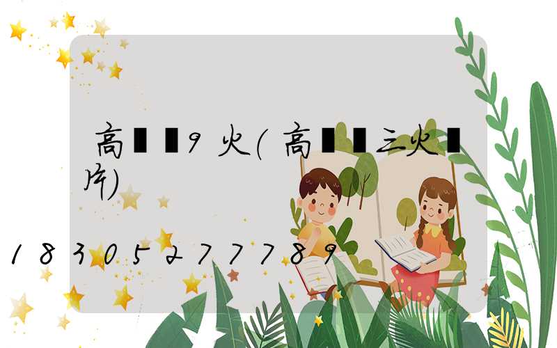 高桿燈9火(高桿燈三火圖片)