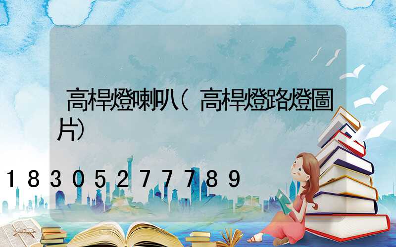 高桿燈喇叭(高桿燈路燈圖片)
