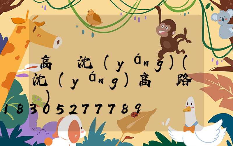 高桿燈沈陽(yáng)(沈陽(yáng)高桿燈路燈廠)