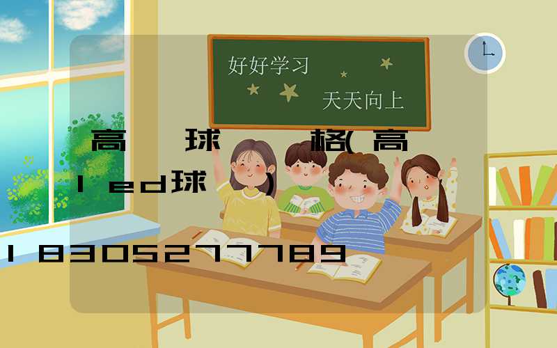 高桿燈球場燈價格(高桿燈led球場燈)